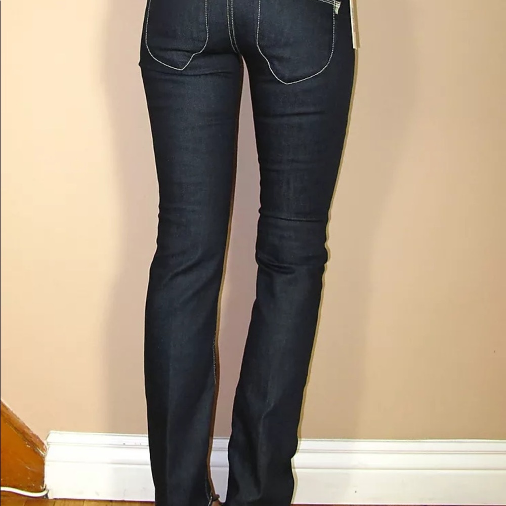 🆕 Diesel Brucke Straight Leg High Waist Jeans Dark Y2K Vintage Low Rise - Picture 6 of 9